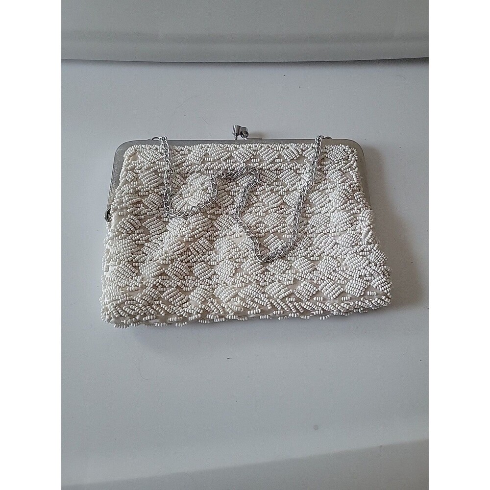Vtg Clutch Richere By Walborg Beaded Sequin Evening Bag Purse Handbag 1950s